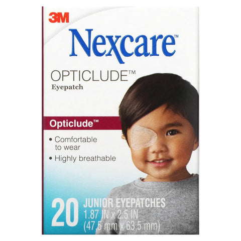 רטיות עיניים אופטיקלוד 20 יח׳ לילדים Nexcare opticlude