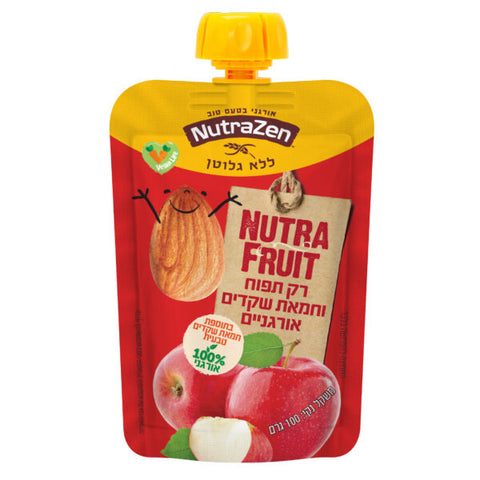 NUTRA FRUIT- מחית תפוח עץ וחמאת שקדים אורגניים