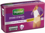 Depend דיפנד
תחתונים סופגים לבריחת שתן גזרה גבוהה לנשים M
18 יחידות