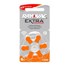 RAYOVAC EXTRA סוללות למכשירי שמיעה גודל 13 6 חבילה