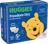 Huggies האגיס פרידום דריי חיתולים מידה 5+ 14-20 ק"ג 32 יחידות