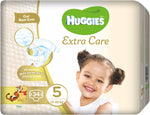 Huggies האגיס אקסטרה קר חיתולים מידה 5 12-22 ק"ג 34 יחידות