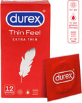 דורקס THIN FEEL EXTRA THIN קונדומים דקים במיוחד לתחושה מוגברת DUREX