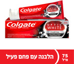 קולגייט משחת שיניים אופטיק וויט פחם COLGATE OPTIC WHITE