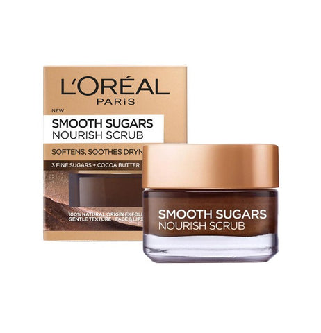 עותק של גרגירי פילינג סוכר להזנת העור LOREAL SMOOTH SUGARS