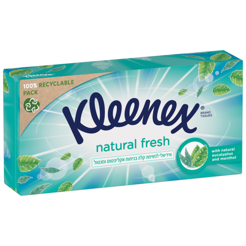 קלינקס / Kleenex - טישו נטורל פרש 3 שכבות