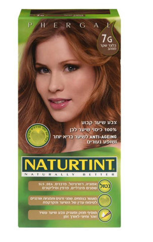 נטורטינט צבע לשיער גוון בלונד שקד מוזהב NATURTINT 7G