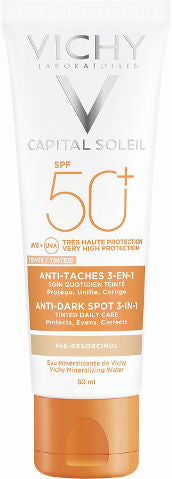 VICHY  קרם הגנה לפנים עם גוון 3ב-1 SPF50 ל