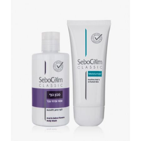 SEBOCALM קרם לחות SeboCalm Moisturizer + מתנה סבון אסאי 200 מ"ל