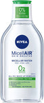 NIVEA MICELLAR SKIN BREATHE מים מיסלריים לפנים לעור מעורב