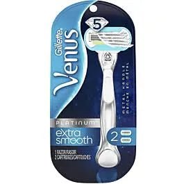 ג'ילט ונוס מכשיר + סכין בעל 5 להבים - Gillette Venus Platinum‏