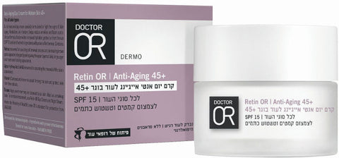 דוקטור עור RETIN-OR קרם יום אנטי אייג'ינג לעור בוגר +45 SPF15