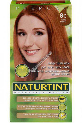 צבע לשיער בלונד נחושת 8C - נטורטינט NATURTINT