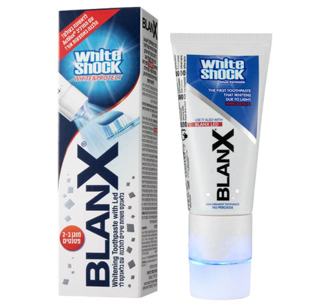 Blanx White Shock בלאנקס וויט שוק משחת שיניים להלבנה עם