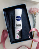 NIVEA דאודורנט ספריי בלאק אנד וויט לאישה