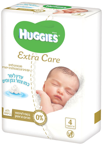 האגיס מגבונים לחים עדינים אקסטרה קיר Huggies Extra Care